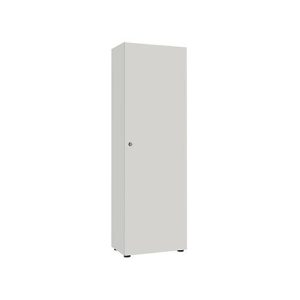 Garderobenschrank, 1-türig, B 60 cm, 5OH, silber