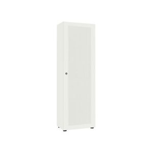 Garderobenschrank, 1-türig, B 60 cm, 5OH, weiß