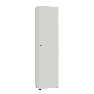 Garderobenschrank, 1-türig, B 60 cm, 6OH, silber