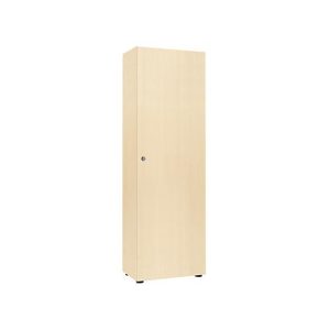 Garderobenschrank, 1-türig, B 60cm, 5OH, ahorn