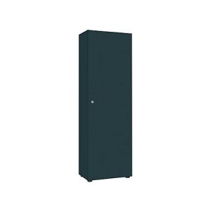 Garderobenschrank, 1-türig, B 60cm, 5OH, graphit