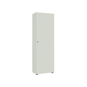 Garderobenschrank, 1-türig, B 60cm, 5OH, lichtgrau