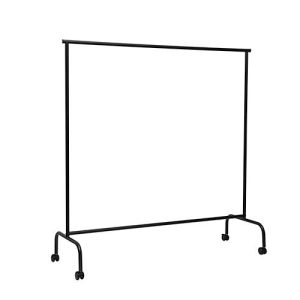 Garderobenständer MAULlimbo, mit Rollen, ausziehbare Seitenarme, B 1510 x T 500 x H 1560 mm, Metall, schwarz
