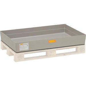 GFK-Paletten-Auffangwanne 150 CEMO, für Euro-Paletten, B 1200 x T x 800 x H 208 mm, mit Arretierungsnocken