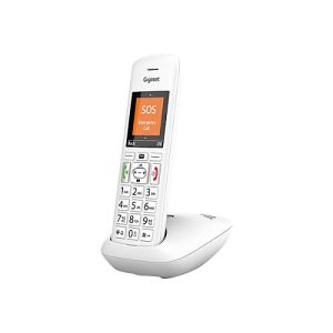 Gigaset E390 – Schnurlostelefon mit Rufnummernanzeige – ECO DECTGAP – weiß