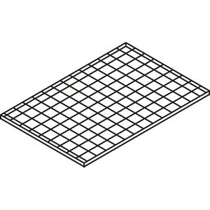 Gitterrost-Ebene, 1200 x 800 mm