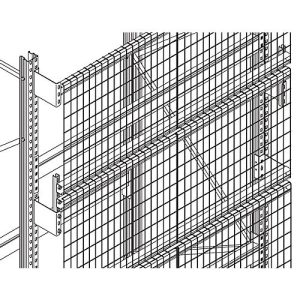 Gitterrückwand GRM-Set 2, Regalhöhe 2500 x Regallänge 2200 mm Gitterrückwand GRM-Set 2, Regalhöhe 2500 x Regallänge 2200 mm