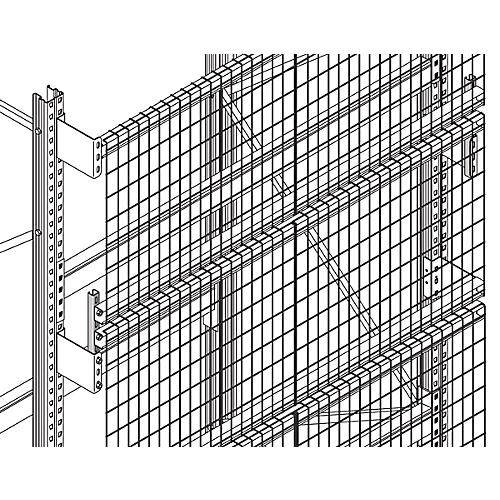 Gitterrückwand GRM-Set 2, Regalhöhe 2500 x Regallänge 2200 mm