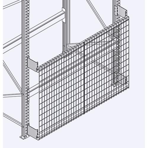 Gitterrückwand GRM-Set 7, Regalhöhe 4700 x Regallänge 1800 mm