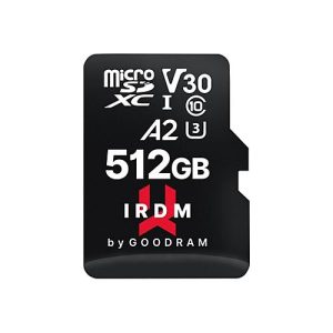 GOODRAM IRDM M2AA – Flash-Speicherkarte (SD-Adapter inbegriffen) – 512 GB – A2 / Video Class V30 / UHS-I U3 / Class10 – microSDXC UHS-I GOODRAM IRDM M2AA – Flash-Speicherkarte (SD-Adapter inbegriffen) – 512 GB – A2 / Video Class V30 / UHS-I U3 / Class10 – microSDXC UHS-I