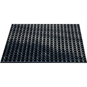 Gummi-Ringmatte, 1200 x 800 mm, schwarz Gummi-Ringmatte, 1200 x 800 mm, schwarz