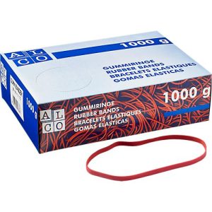 Gummibänder, rot, 200 x 6 mm, 1000 g