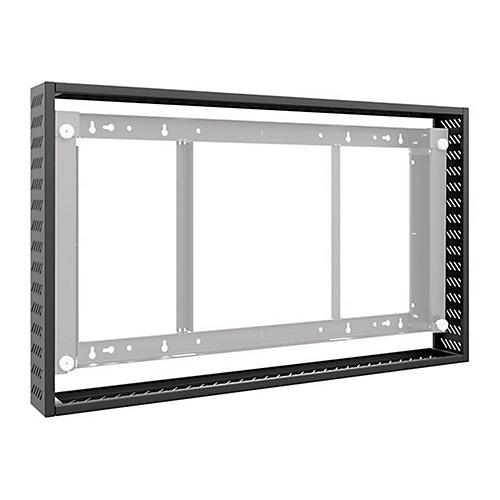 HAGOR - Montagekomponente (Cover-Set) - für Flachbildschirm - Kunststoff - Schwarz, RAL 9005 - Bildschirmgröße: 139.7 cm (55')