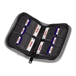 Hama Multi Card Case Mini – Tasche für Speicherkarten – 10 Speicherkarten – Nylon – Grau, Schwarz