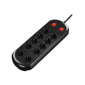 Hama – Steckdosenleiste – Wechselstrom 230 V – 3500 Watt – Ausgangsanschlüsse: 10 (CEE 7/4) – 2 m Schnur