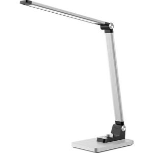 Hansa LED Tischleuchte Breeze, dimmbar, 3 Farbtemperaturen, bis 5800 K, 8,5 W, gebürstet, silber
