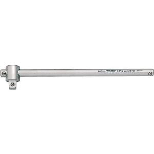 HAZET Quergriff mit Gleitstück 8815, Vierkant 3/8 Zoll, L 198 mm, CV-Stahl, verchromt, poliert, DIN 3122, ISO 3315