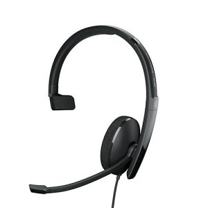Headset EPOS|Sennheiser ADAPT 130 USB II, einseitig, USB-A, UC-optimiert, 3,5 mm Klinkenstecker, Ohrpolster aus Kunstleder, schwarz
