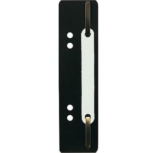 Heftstreifen Exacompta 426007B, Lochung 60 & 80 mm, L 150 x B 35 mm, Kunststoff & Metall, schwarz, 250 Stück