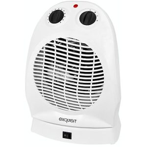 Heizlüfter exquisit HL 32027 we, 1000/2000 W, 2 Stufen, 90° Ozillation, Tragegriff, B 220 x T 180 x H 295 mm, weiß
