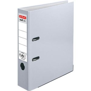 herlitz Ordner maX.file protect, DIN A4, Rückenbreite 80 mm, grau