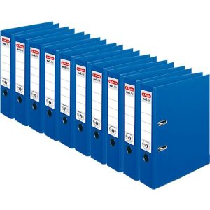 herlitz Ordner maX.file protect plus, DIN A4, Rückenbreite 80 mm, 10 Stück, blau