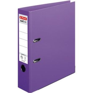 herlitz Ordner maX.file protect plus, DIN A4, Rückenbreite 80 mm, violett