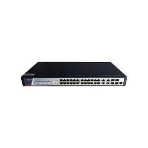 Hikvision Pro Series DS-3E2528P(B) – Switch – managed – 24 x 10/100/1000 (PoE+) + 4 x Combo Gigabit SFP/RJ-45 – an Rack montierbar – PoE+ (370 W)