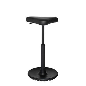 Hocker TOPSTAR Sitness H1-Work, Kunstleder, höhenverstellbar, TPU-Sohle, Clean-Effekt-Gasfeder, desinfektionsmittelbeständig, schwarz