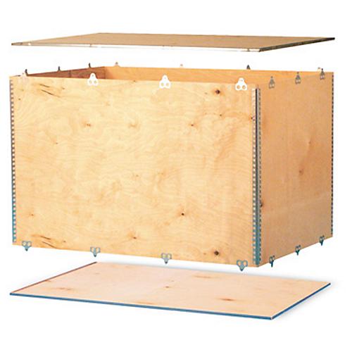 Holzfaltkiste, 1 Euromaß, 6 mm Birkensperrholz, L 1180 x B 780 x H 500 mm