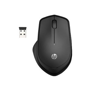 HP Silent 280M – Maus – kabellos – kabelloser Empfänger (USB) – Jet Black – für OMEN by HP Laptop 15; ENVY Laptop 13, 15; Laptop 14; Pavilion x360 Laptop