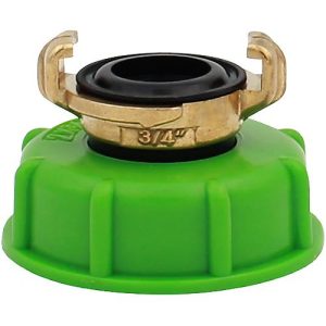 IBC Adapter 2′ auf 0,75′, Grobgewinde auf Feingewinde, Schnellkupplung, Ø 55-62 mm