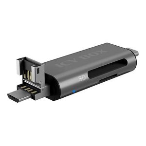 ICY BOX IB-CR201-C3 – Kartenleser – micro USB / USB / USB-C 3.2 Gen 1