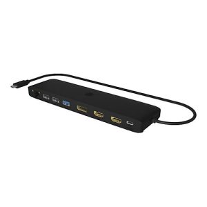 ICY BOX IB-DK2116AC – Dockingstation – USB-C 3.2 Gen 2 / Thunderbolt 3 / Thunderbolt 4 – 2 x HDMI, DP – 1GbE