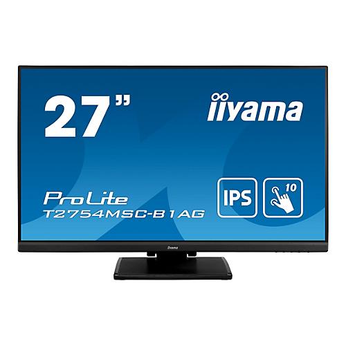 iiyama ProLite T2754MSC-B1AG - LED-Monitor - 68.6 cm (27') - Touchscreen - 1920 x 1080 Full HD (1080p) @ 60 Hz - IPS