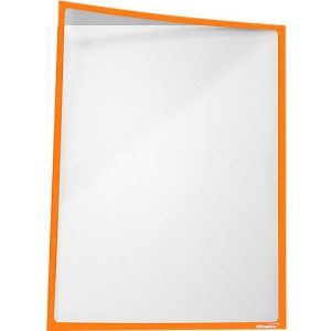 Infotasche, magnetisch, PET-Folie, B 435 x H 312 mm, hoch/quer, orange, 5 Stück