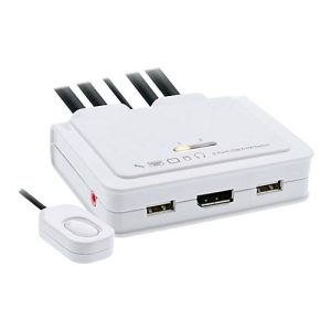InLine 63614I – KVM-/Audio-/USB-Switch – 2 x KVM/Audio/USB – 1 lokaler Benutzer – Desktop