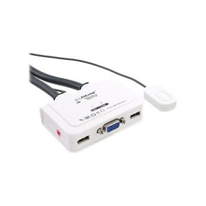 InLine Cable KVM Switch – KVM-/Audio-/USB-Switch – 2 x KVM/Audio/USB – 1 lokaler Benutzer – Desktop