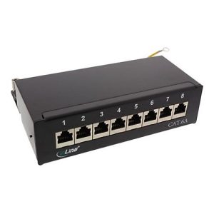 InLine – Patch Panel – geeignet für Wandmontage – CAT 6a – STP – RJ-45 X 8