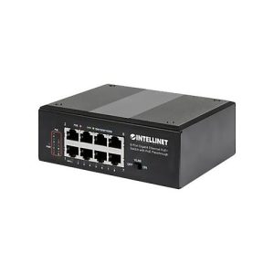 Intellinet IPS-08G-95W 8-Port Gigabit Ethernet PoE+ Switch with PoE Passthrough – Switch – 8 Anschlüsse – unmanaged