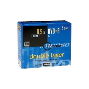 Intenso – 5 x DVD+R DL – 8.5 GB 8x – Jewel Case (Schachtel)