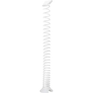 Kabelspirale, Ausziehhöhe 1300 mm, Ø 90 mm, vertikal bis zum Boden, universell, Kunststoff, weiß