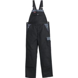 KANSAS® Latzhose Color, schwarz/grau, Gr. 64