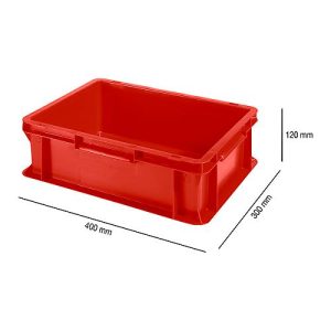 Kasten im EURO-Maß EF 4120, 10,1 l, rot