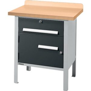 Kastenwerkbank Schäfer Shop Select PWi 75-0, mitteldichte Faserplatte (MDF), bis 750 kg, B 750 x T 680 x H 838 mm