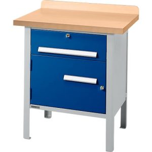 Kastenwerkbank Schäfer Shop Select PWi 75-0, mitteldichte Faserplatte (MDF), bis 750 kg, B 750 x T 680 x H 838 mm