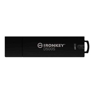 Kingston IronKey D500S – USB-Flash-Laufwerk – verschlüsselt – 64 GB – USB 3.2 Gen 1 – TAA-konform