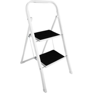 Klapptritt, aus Stahl, belastbar bis 150 kg, 2 Stufen