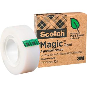 Klebeband Scotch Magic Klebefilm 900, von Hand einreißbar, universell einsetzbar, B 19 mm x L 30 m, transparent