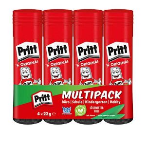 Klebestift PRITT, 4-er Pack, 22 g pro Stift